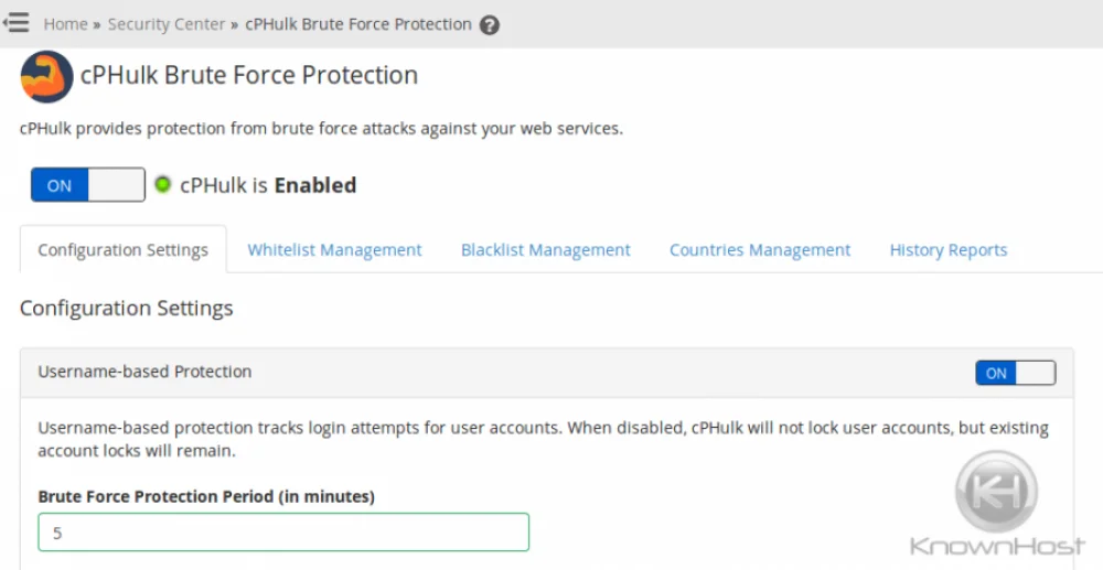 brute force protection mail server configuration