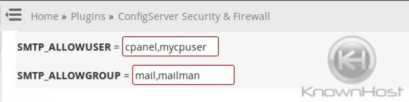 firewall mail server configuration