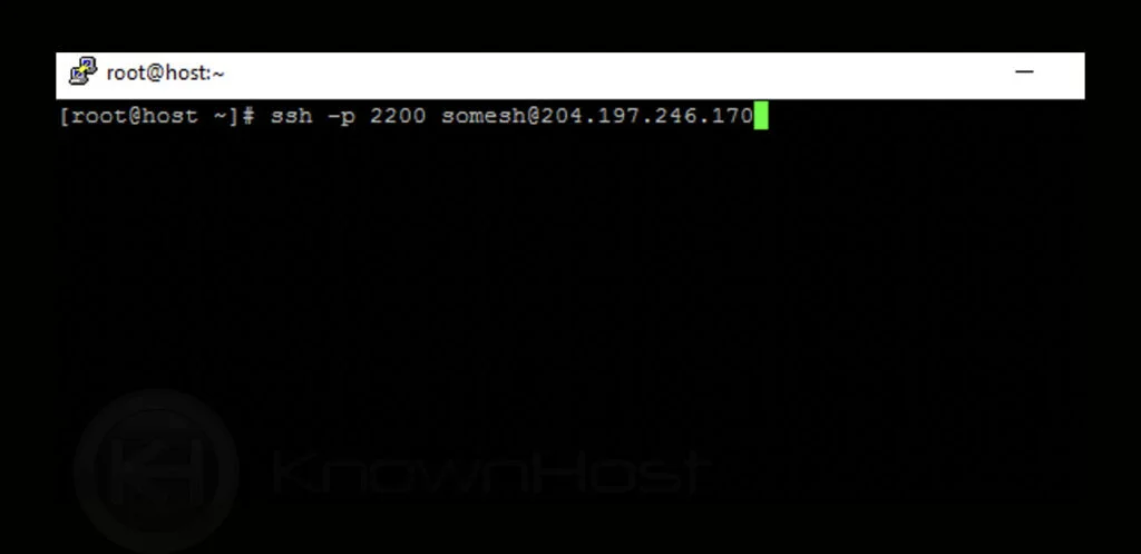 run ssh command linux
