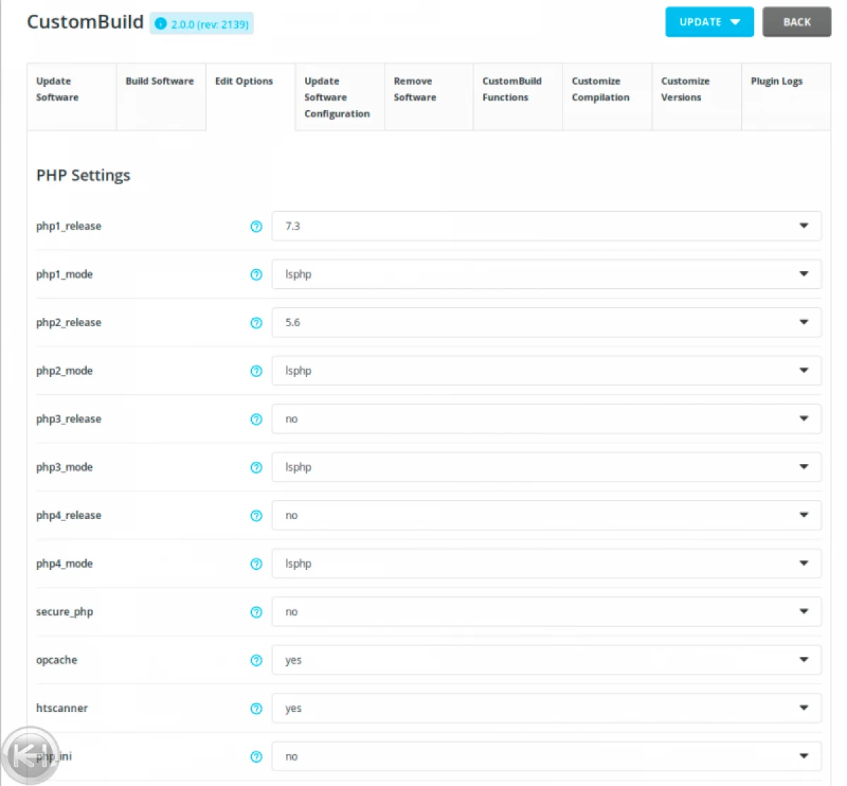 webservers directadmin